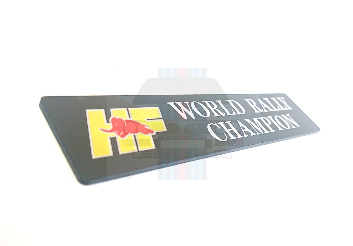 HF World Rally Champion Badge – Delta Works