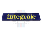 'integrale' Rear Tailgate Boot Badge Blue Yellow Evo