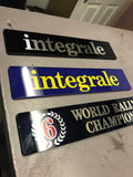 'integrale' Badge Black and Silver Evo Tailgate Boot
