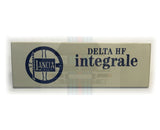 Lancia Club HF integrale Plaque Badge Centre Console
